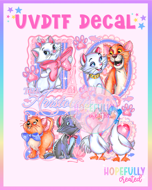 Cats UVDTF Decal