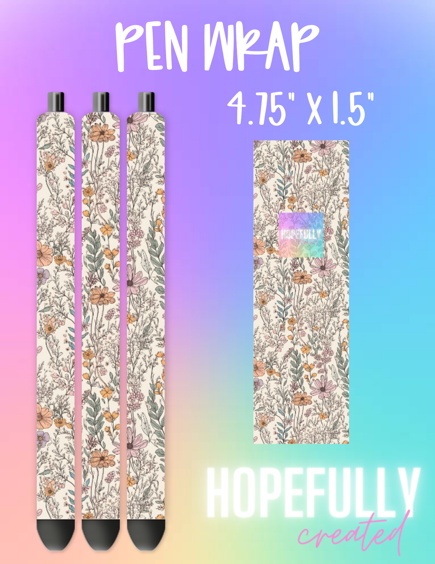 Floral Pen Wrap-914