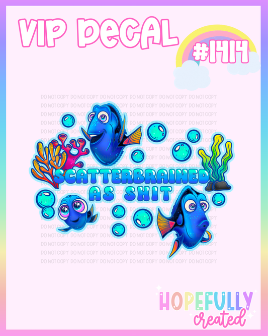 Fish **Adult Decal-1414 VIP