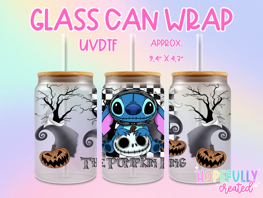 Jack Stitch UVDTF Glass Can Wrap