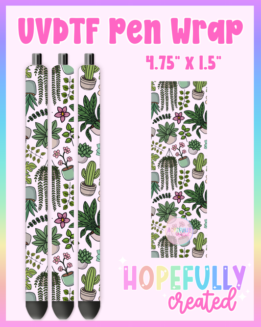 Plants UVDTF Pen Wrap