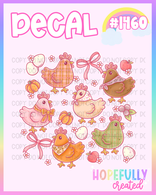 Fall Chickens Decal-1460