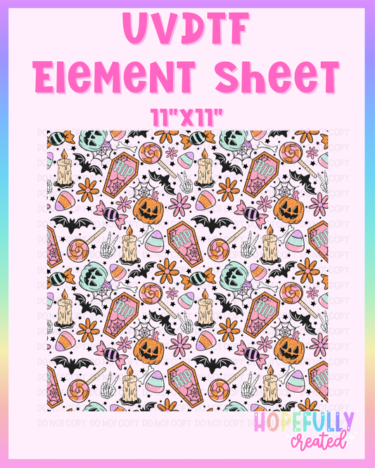 Halloween Treats UVDTF Element Sheet