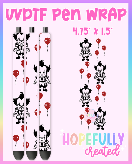 Clown UVDTF Pen Wrap