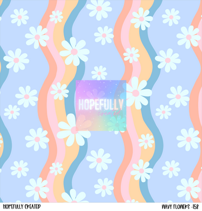 Wavy Flowers Vinyl Collection- 158