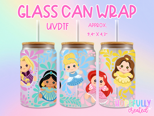 Princess Ragdoll UVDTF Glass Can Wrap