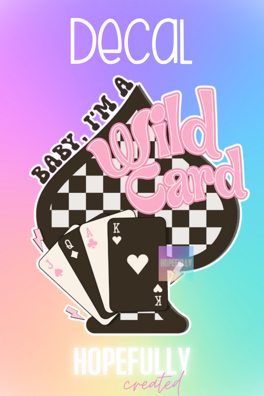 Wild Card Decal-147