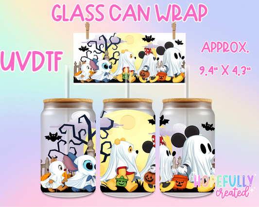 Dis Ghosts UVDTF Glass Can Wrap
