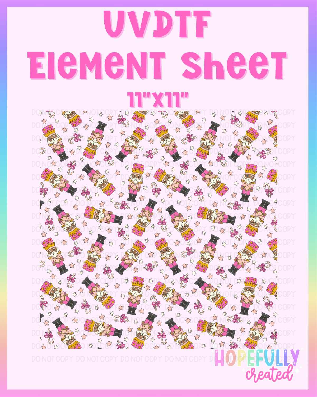 Nutcracker (Dark) UVDTF Element Sheet