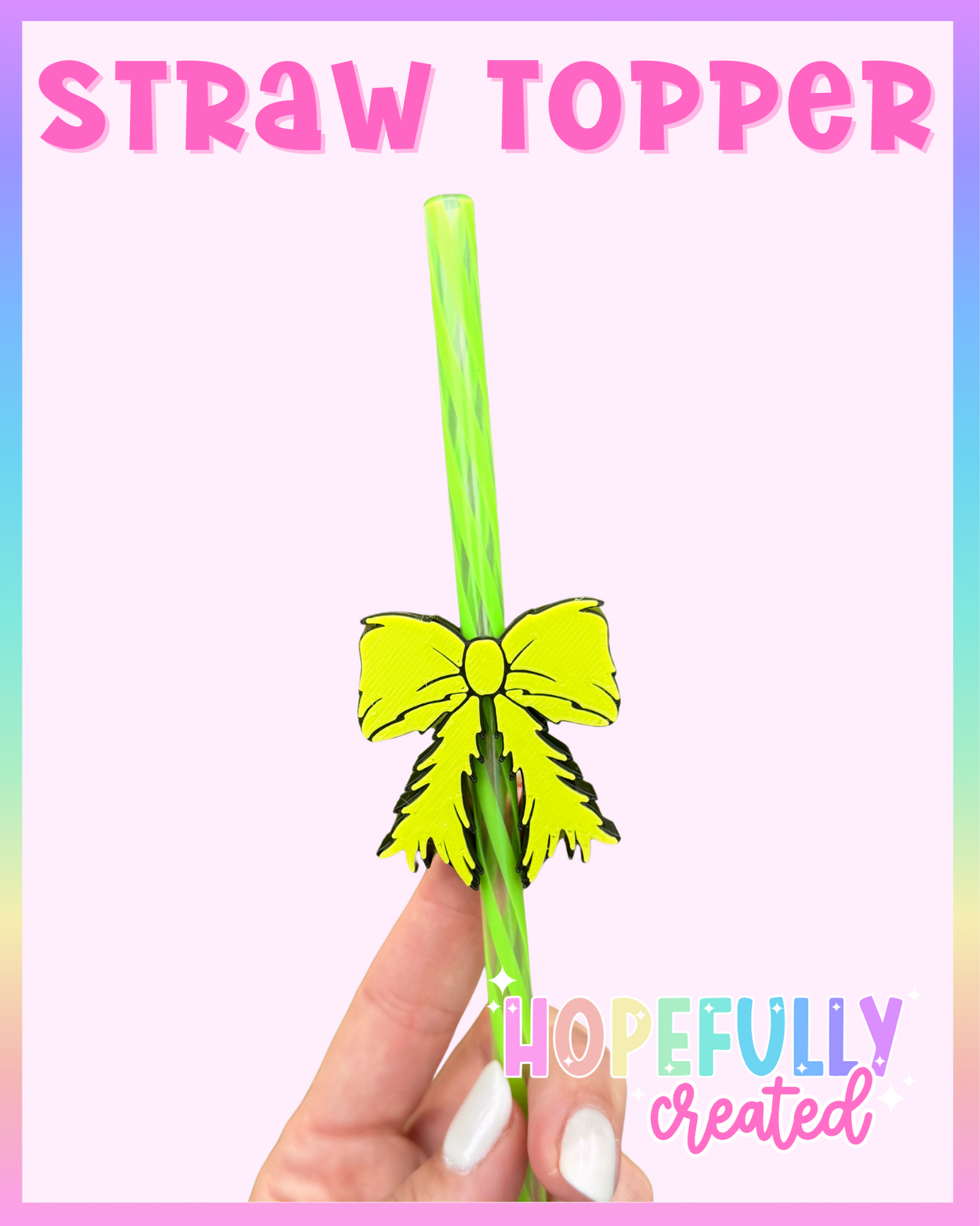 Mean One Bow Straw Topper