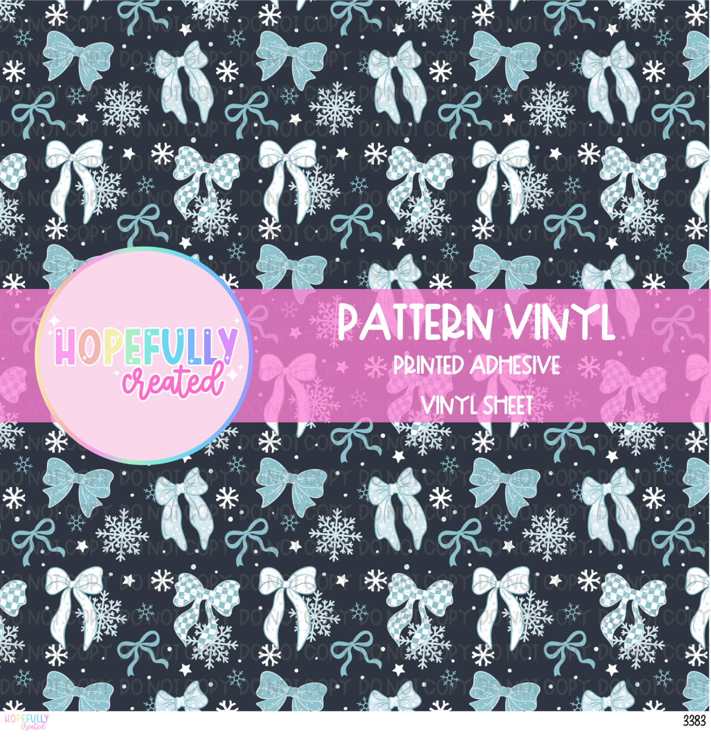 Christmas Bows Vinyl Collection - 3383