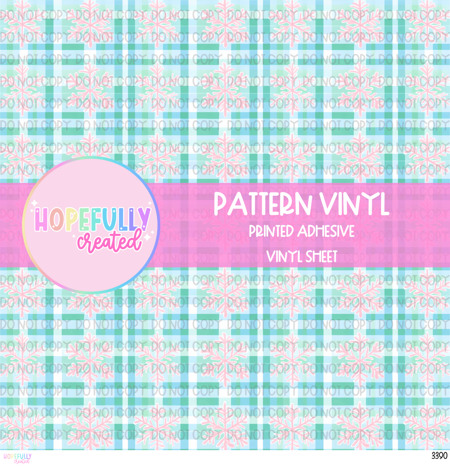 Christmas Snowflake Vinyl Collection - 3390