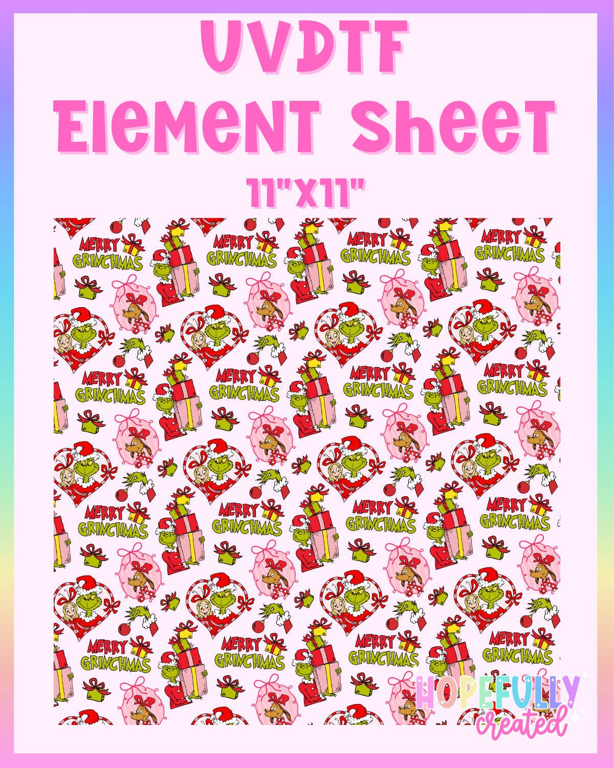 Mean One UVDTF Element Sheet