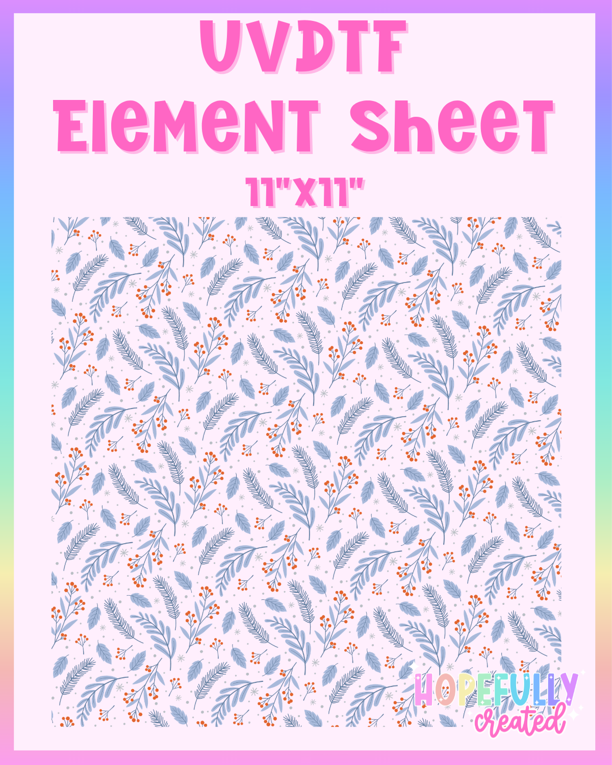 MistleToe UVDTF Element Sheet