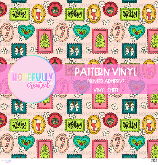 Christmas Stamps Vinyl Collection - 3393