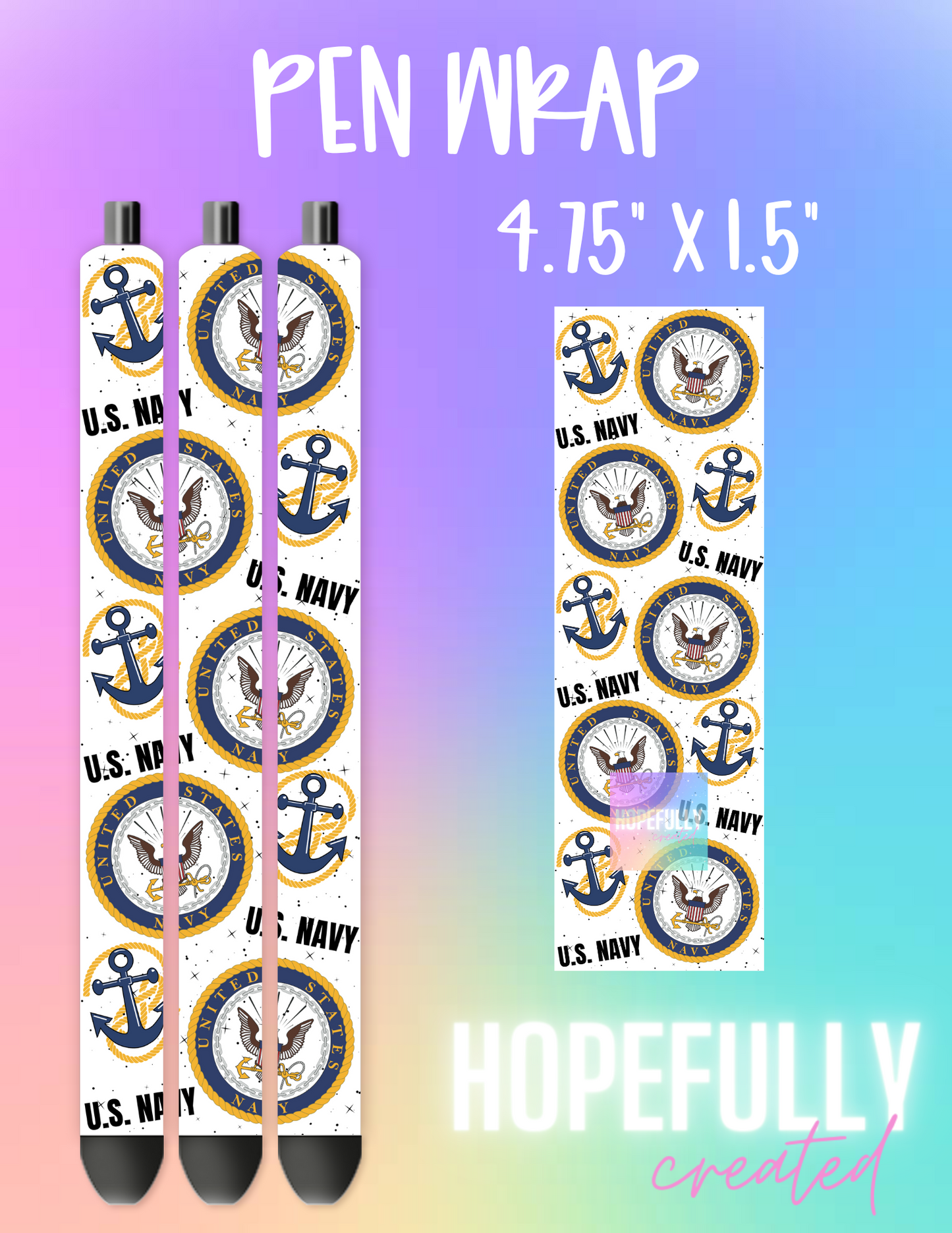 Navy Pen Wrap-403