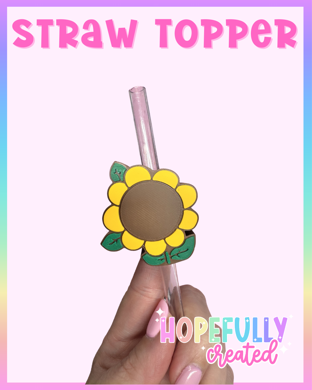 Sunflower Straw Topper