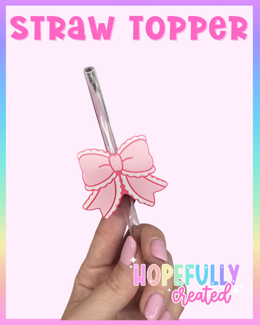 Bow Straw Topper