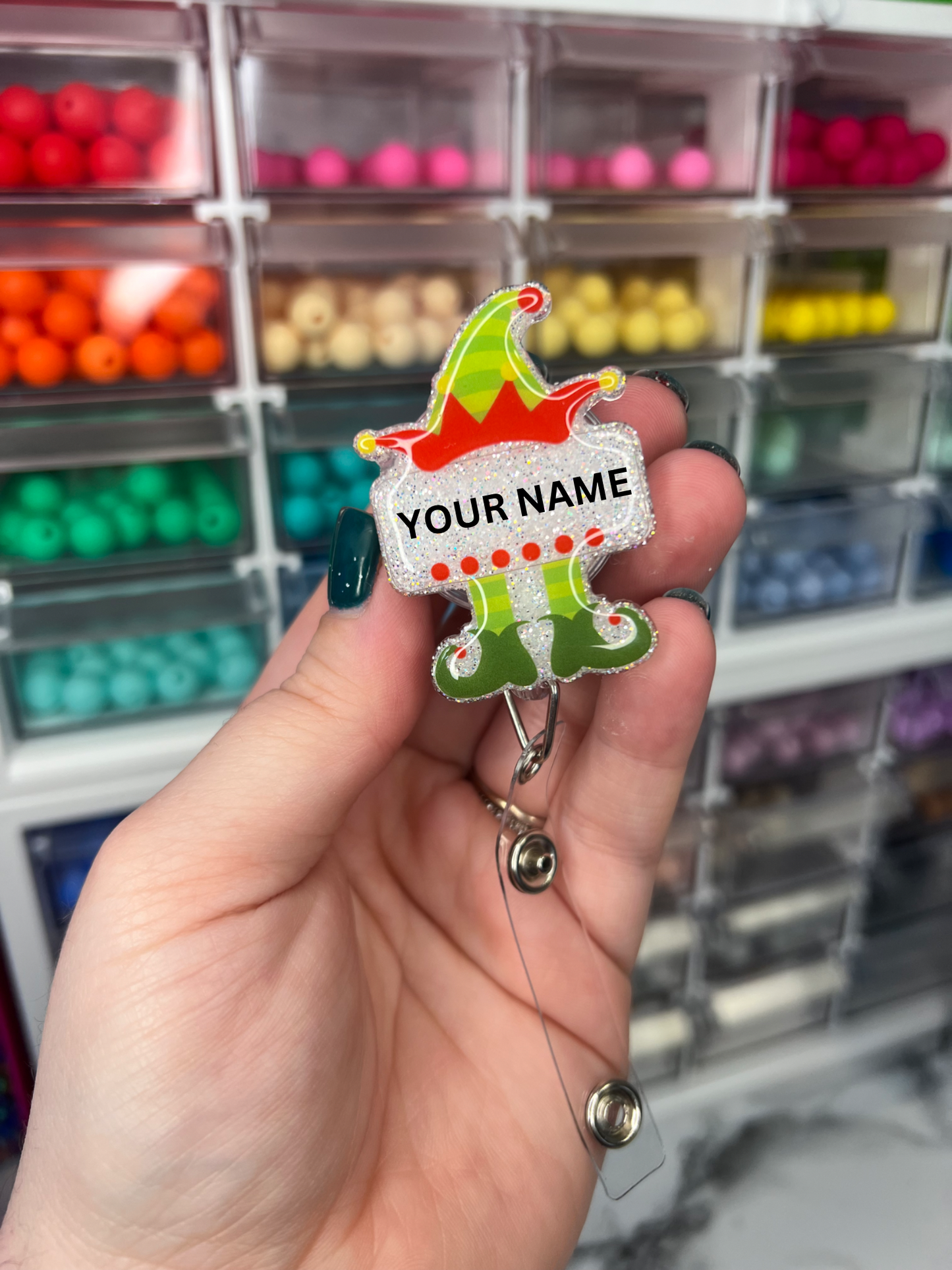 Elf Name Badge Reel