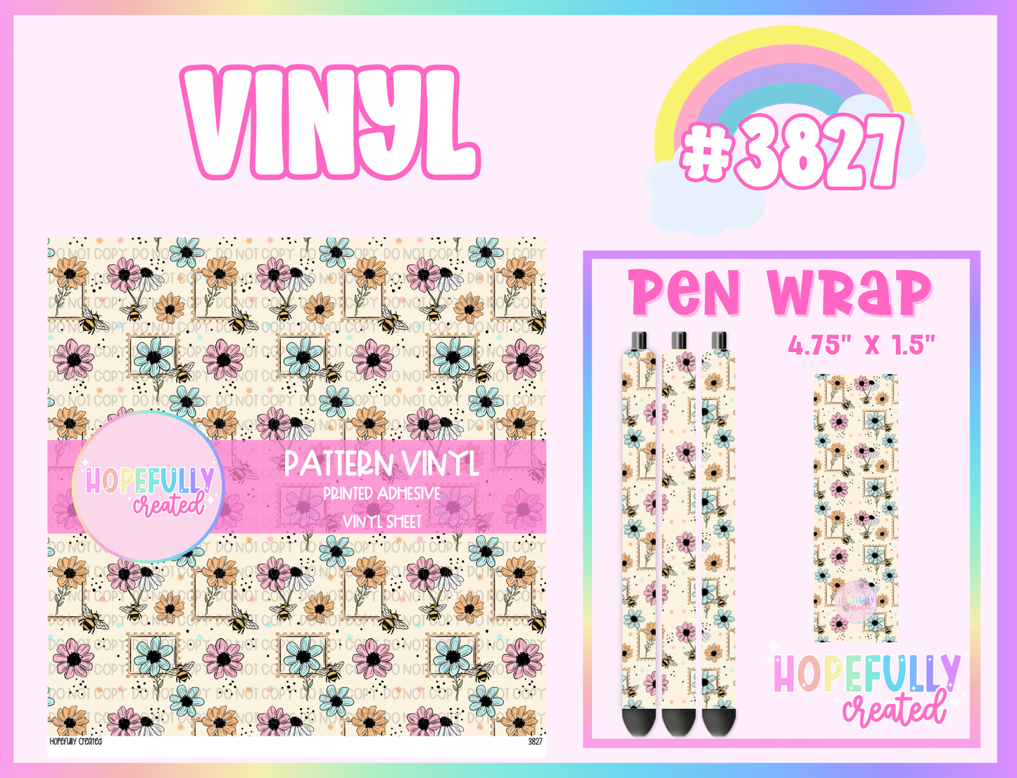 Floral Vinyl Collection - 3827