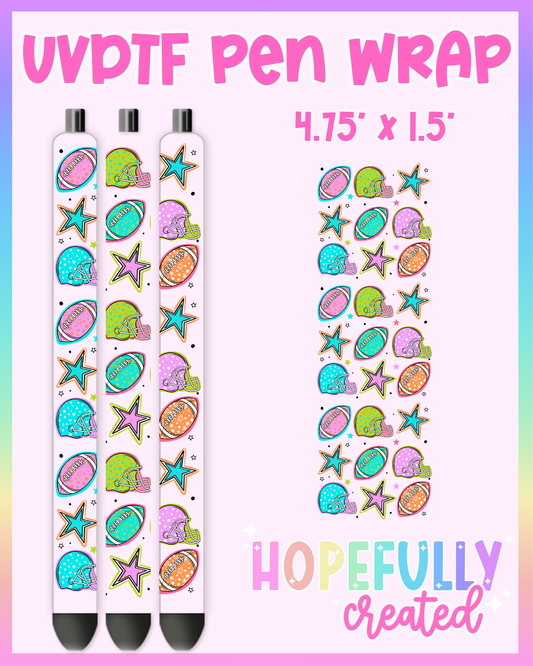Football UVDTF Pen Wrap