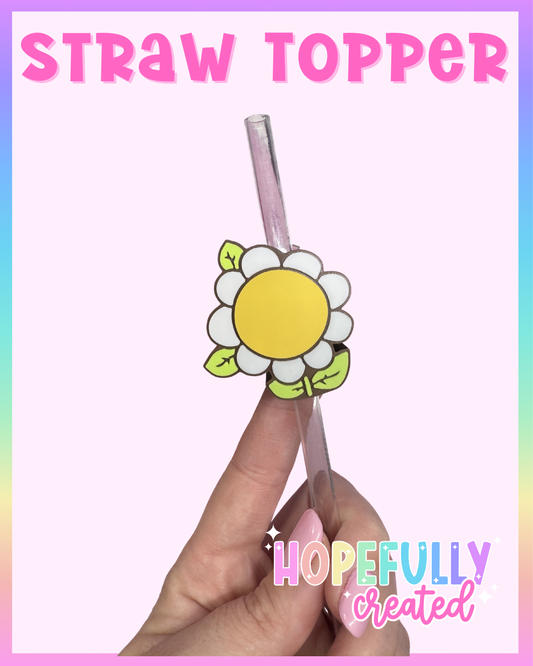 Daisy Straw Topper