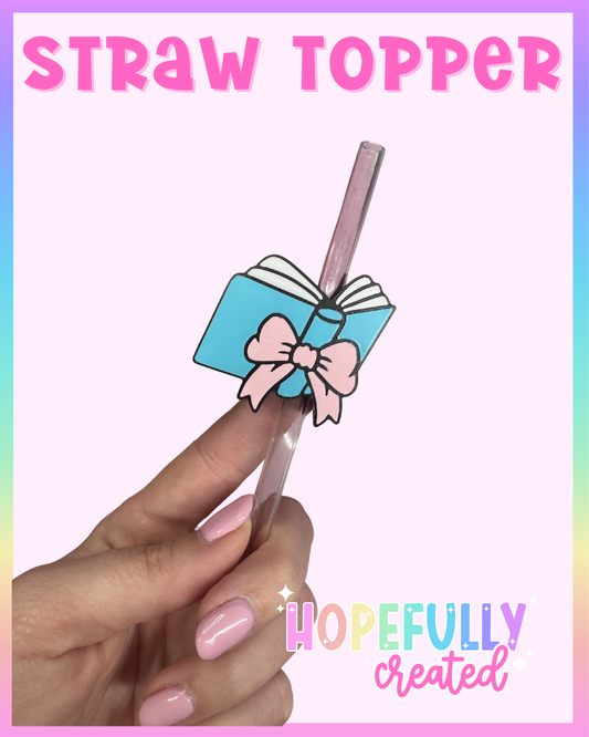 Book Straw Topper