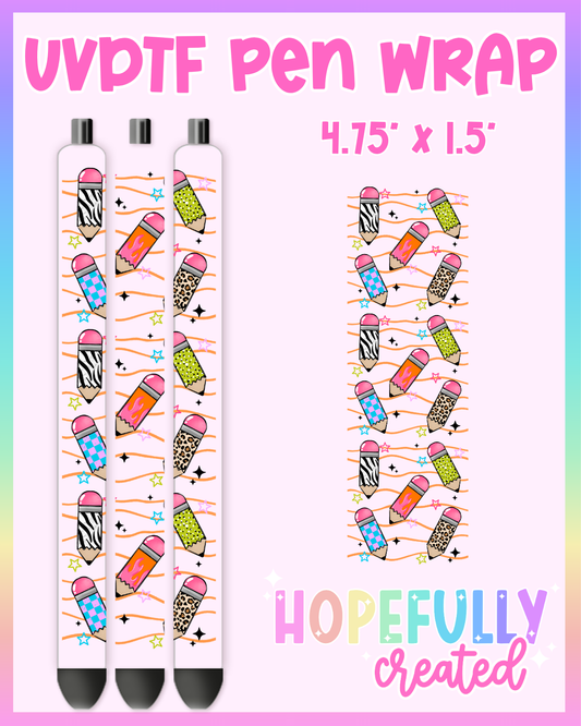 Pattern Pencils UVDTF Pen Wrap