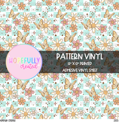 Floral Butterfly Vinyl Collection- 2355