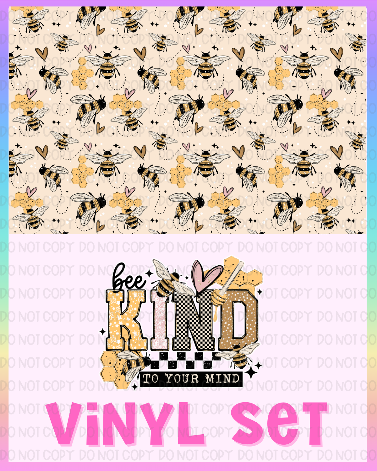 Bee Kind Vinyl Set