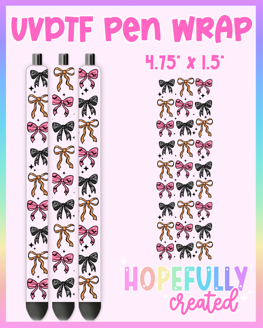 Halloween Bows UVDTF Pen Wrap