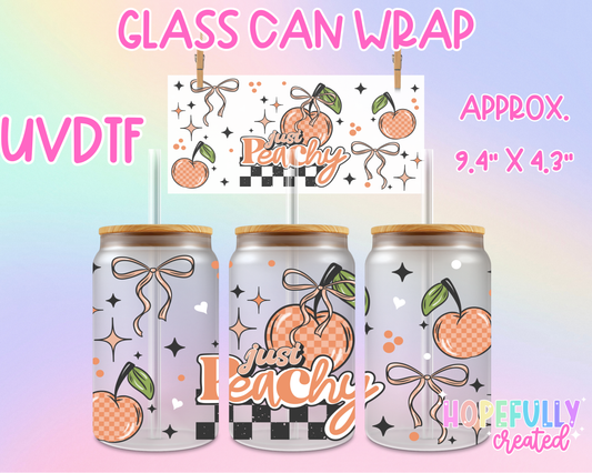 Just Peachy UVDTF Glass Can Wrap