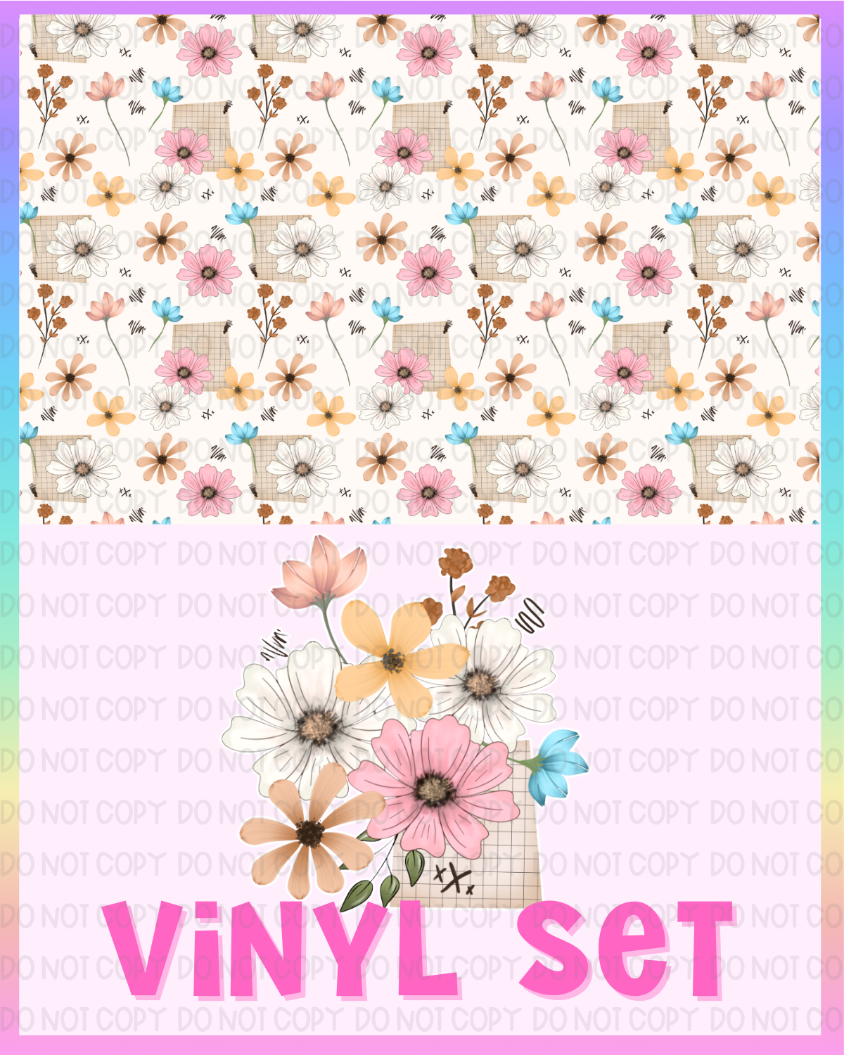 Floral Vinyl Set