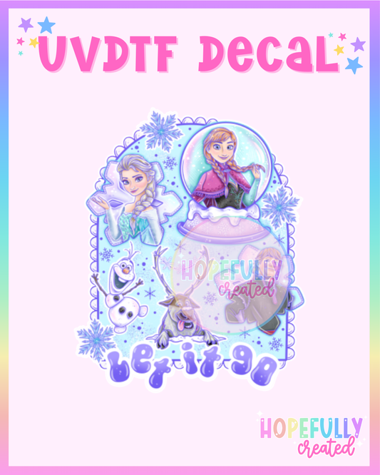 Frozen UVDTF Decal