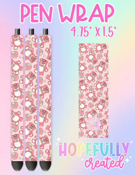 Pink Bear Pen Wrap-1758 VIP