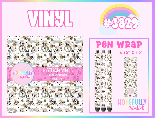Floral Bees Vinyl Collection - 3829