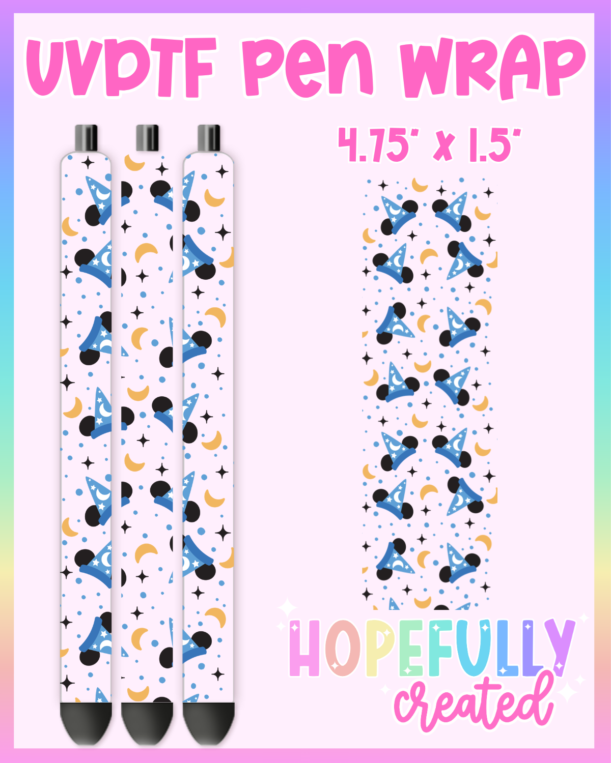 Magical Hat UVDTF Pen Wrap