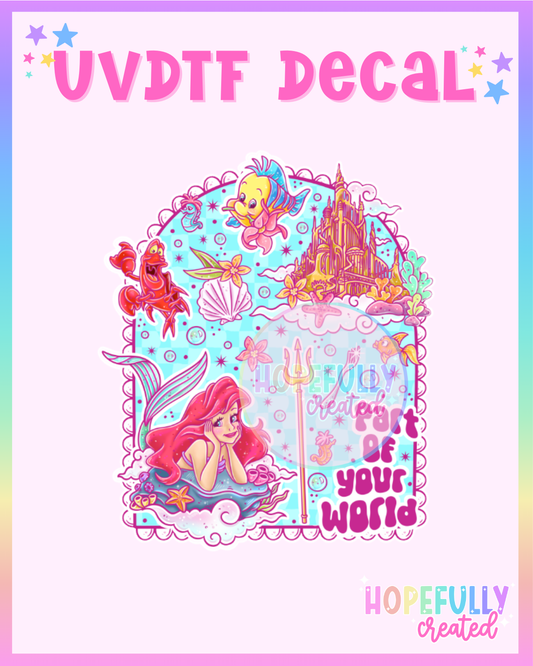 Ariel UVDTF Decal