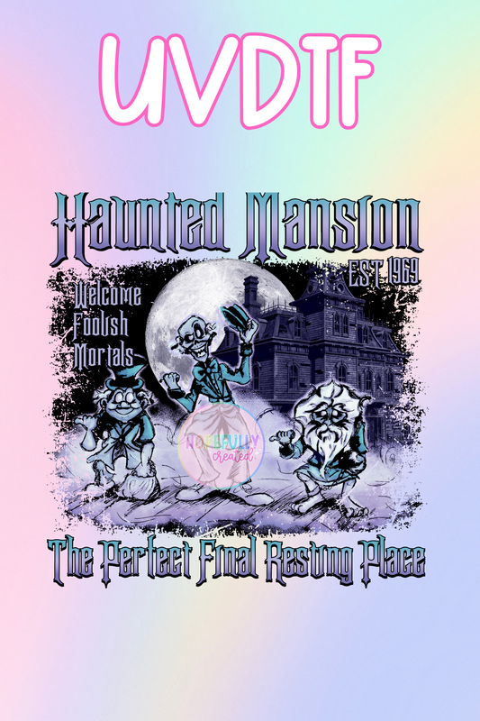 Haunted Mansion UVDTF Decal