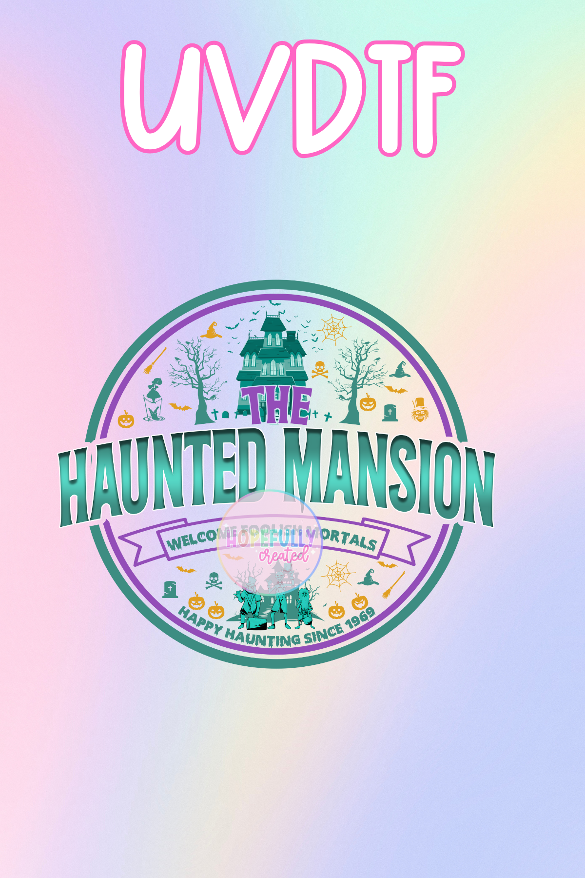 Haunted Mansion UVDTF Decal