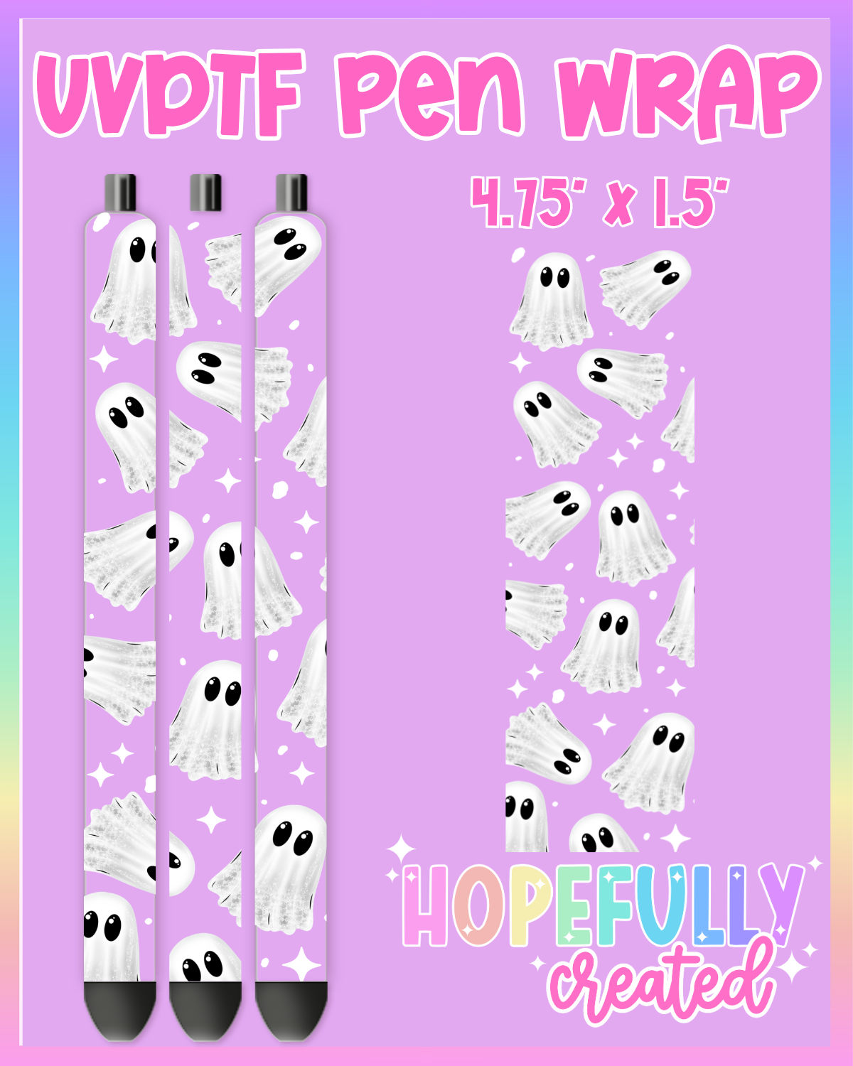 Ghosties UVDTF Pen Wrap