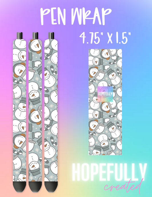 Snowman Pen Wrap-444