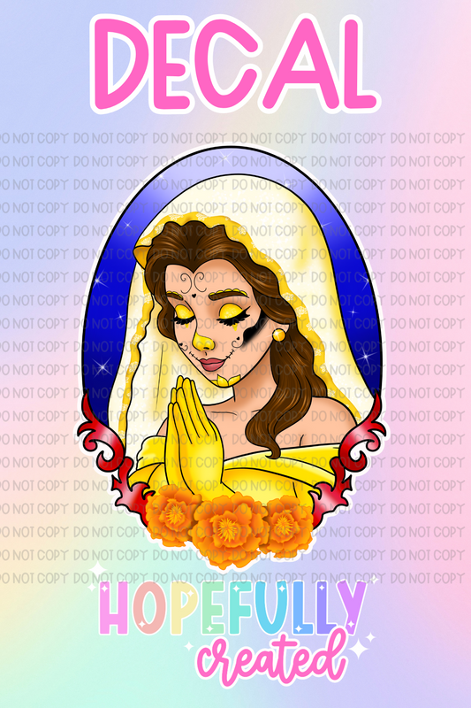 Princess Day of the Dead Decal-510 VIP