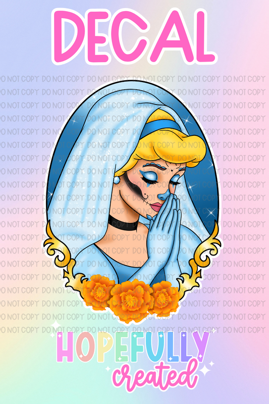 Princess Day of the Dead Decal-511 VIP