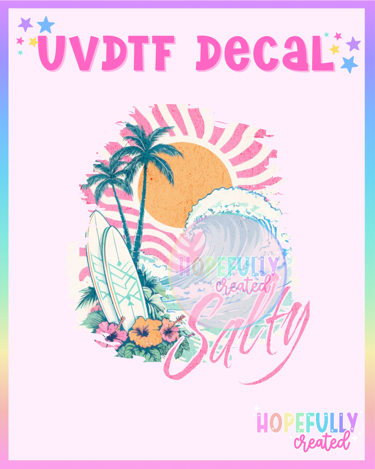 Salty UVDTF Decal