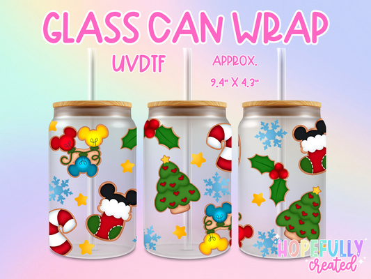 Gingerbread Cookies UVDTF Glass Can Wrap