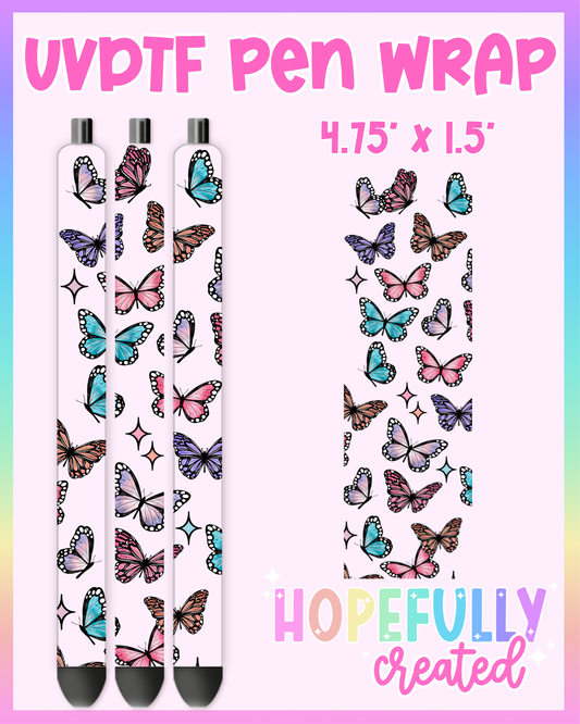 Butterfly UVDTF Pen Wrap