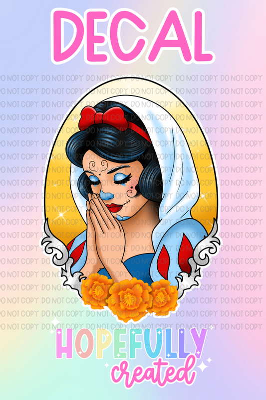 Princess Day of the Dead Decal-513 VIP
