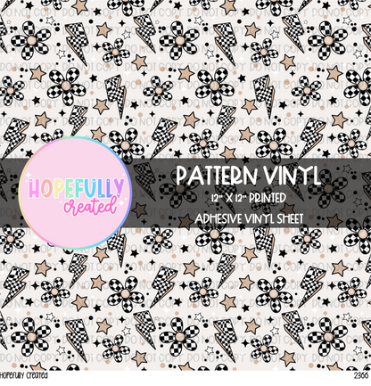 Checker Floral Vinyl Collection - 2366