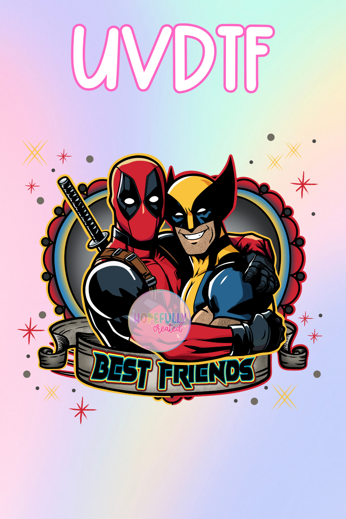 Deadpool/Wolverine UVDTF Decal